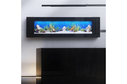 SEAZONE Wall Mounted Aquarium - Crystal Black SEAZONE Wall Mounted Aquarium - Crystal Black